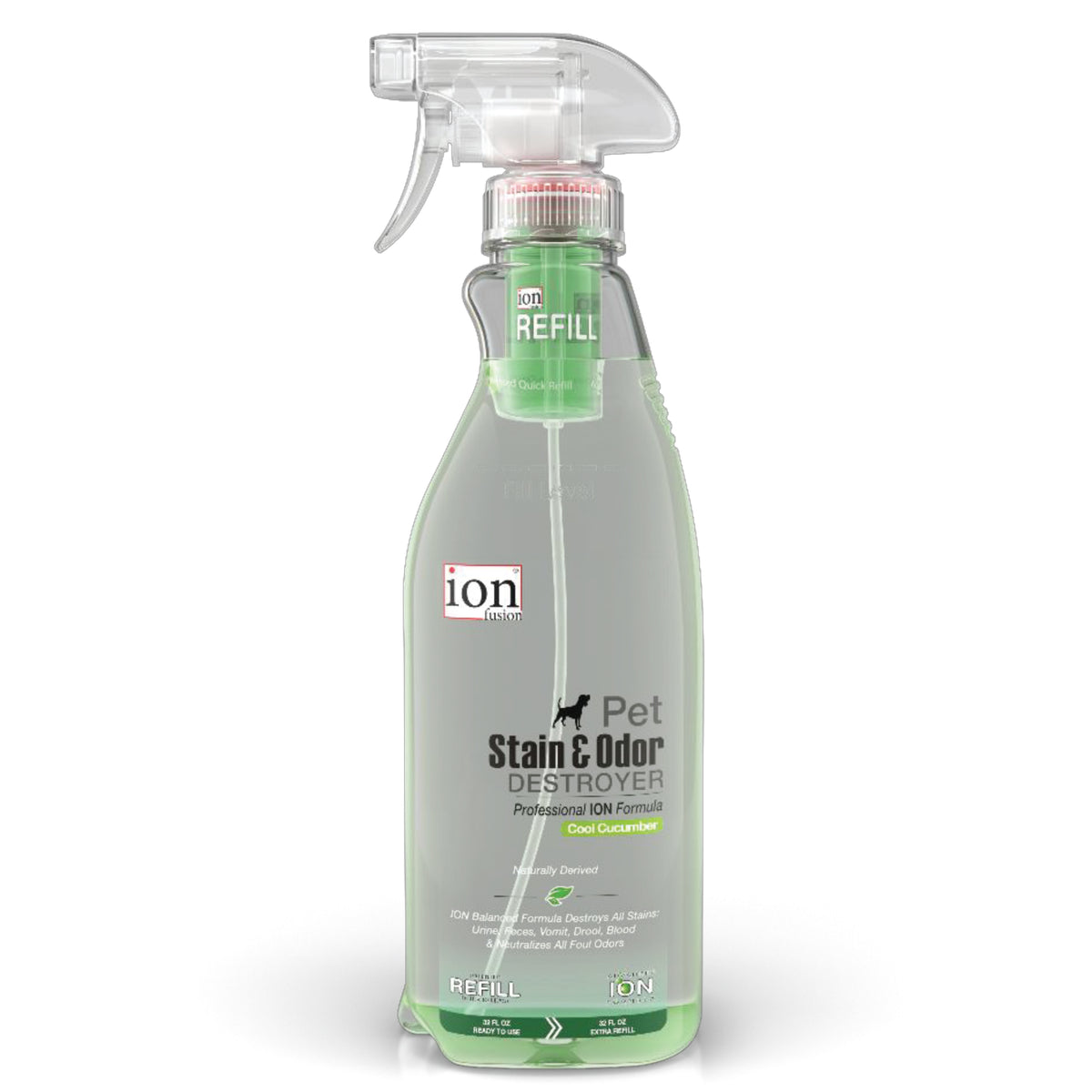 Ion Fusion Stain and Odor Destroyer 32 oz, Cool Cucumber