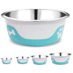Thermocool Insulated Pet Bowls, No-Skid Base (Light Blue)