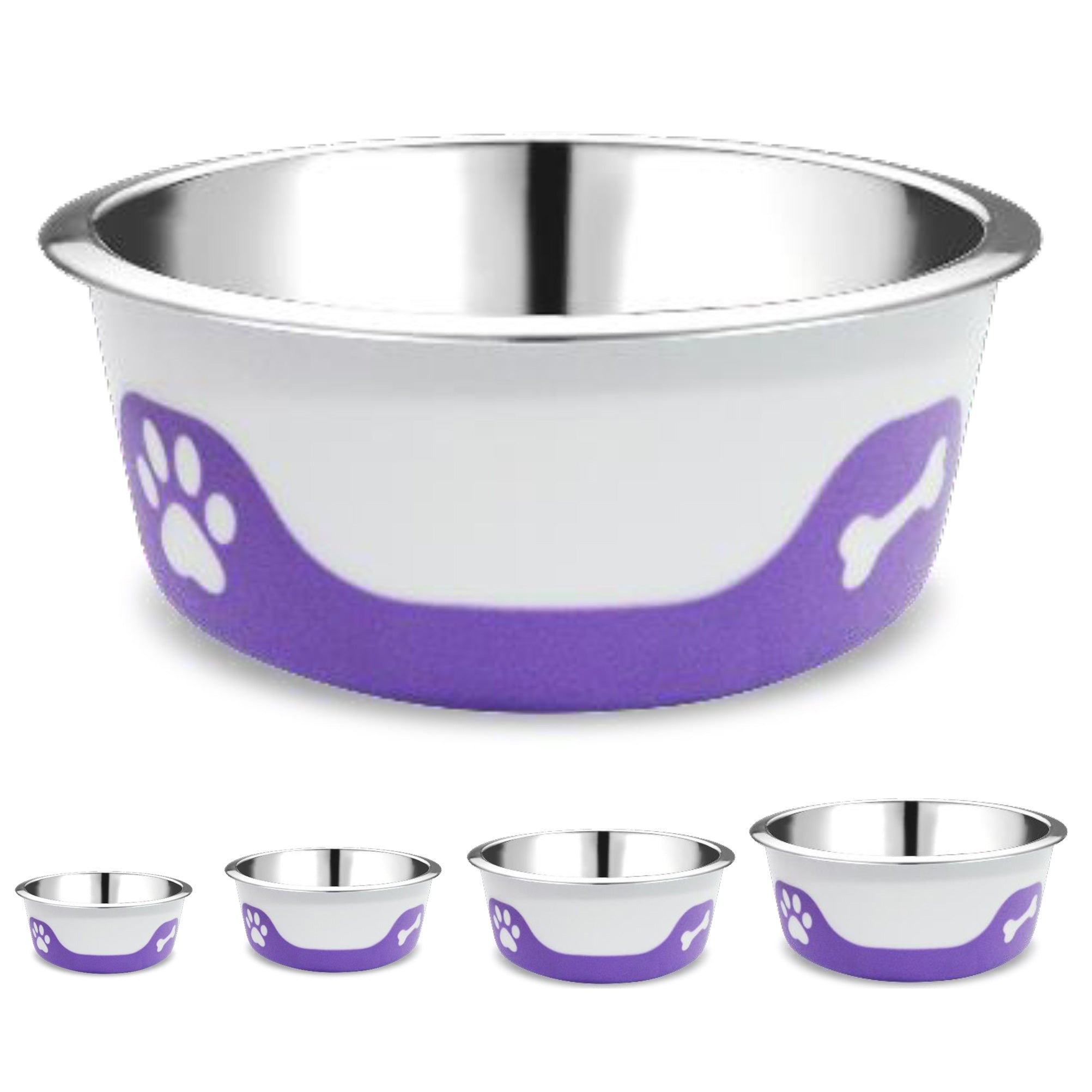 Thermocool Insulated Pet Bowls, No-Skid Base (Light Purple)