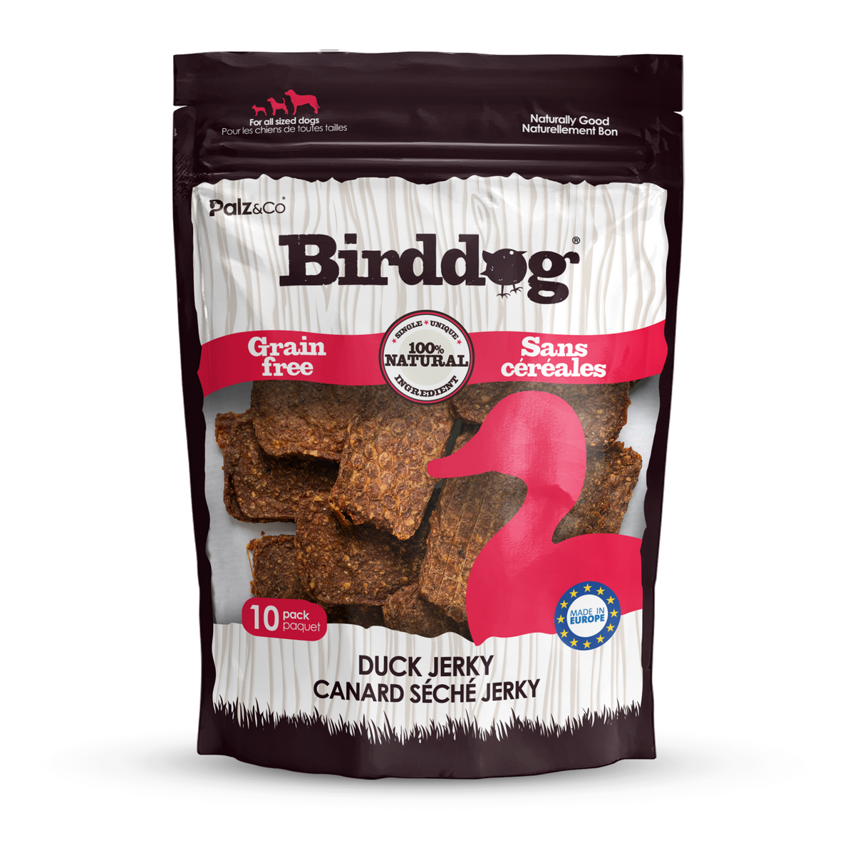 Birddog Duck Jerky Chews - Pack of 10