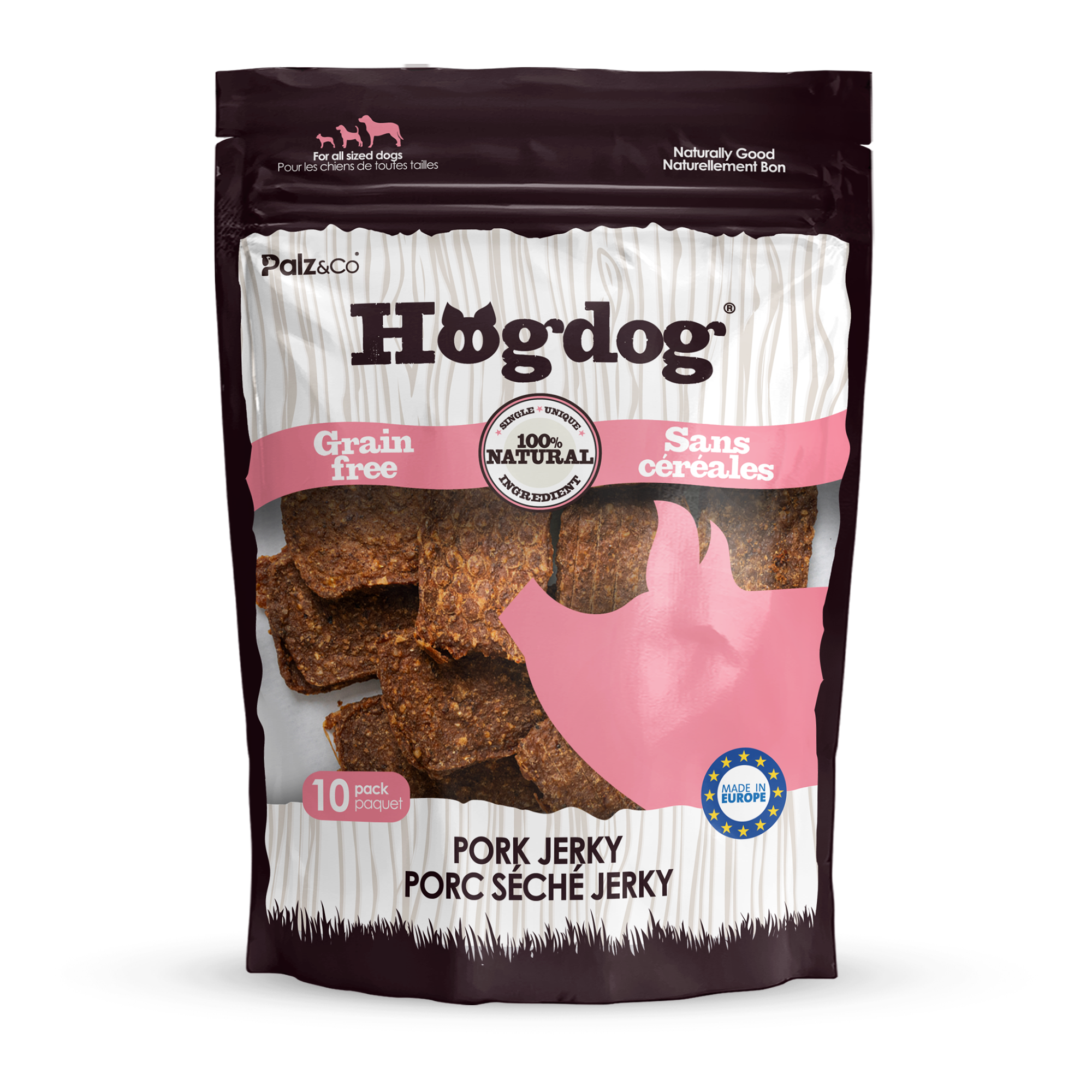 Hogdog Pork Jerky Chews - Pack of 10 Secondary image