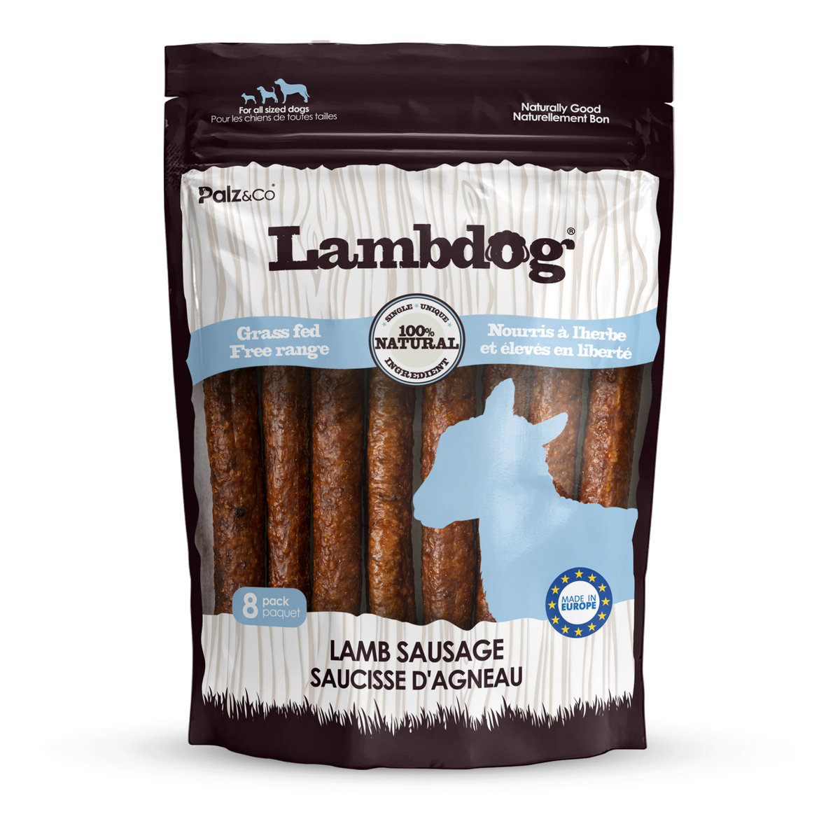 Lambdog Lamb Sausage Dog Treats - 8 & 20 Pack