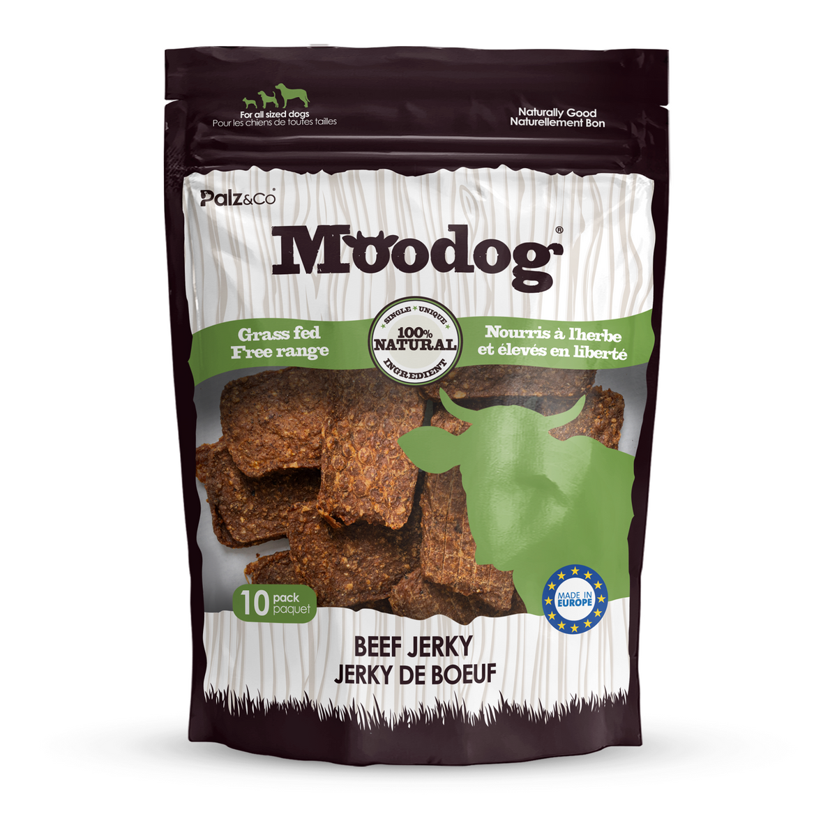 Moodog Beef Jerky Chews - Pack of 10
