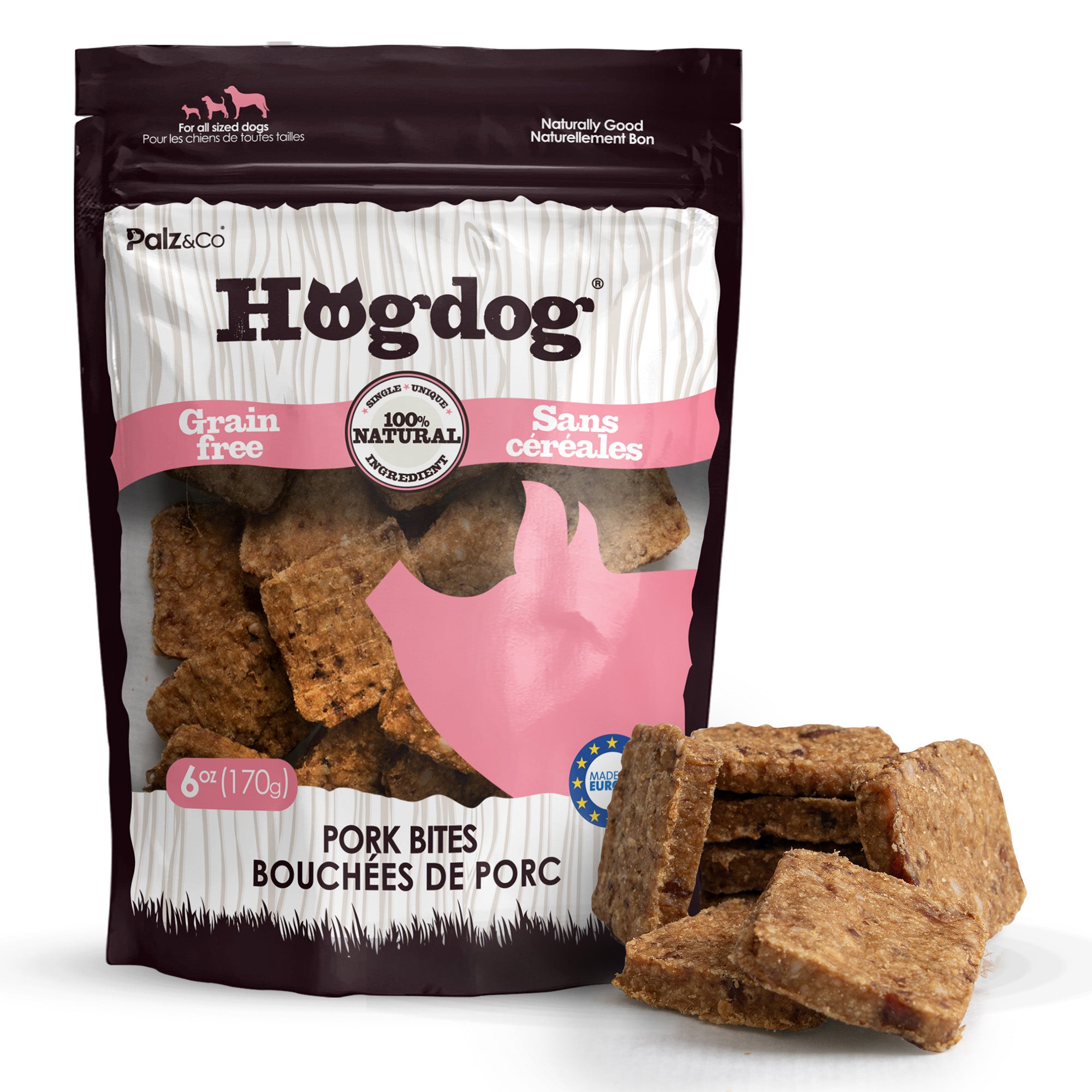 Hogdog Pork Bites Dog Treats - 6 oz Main image