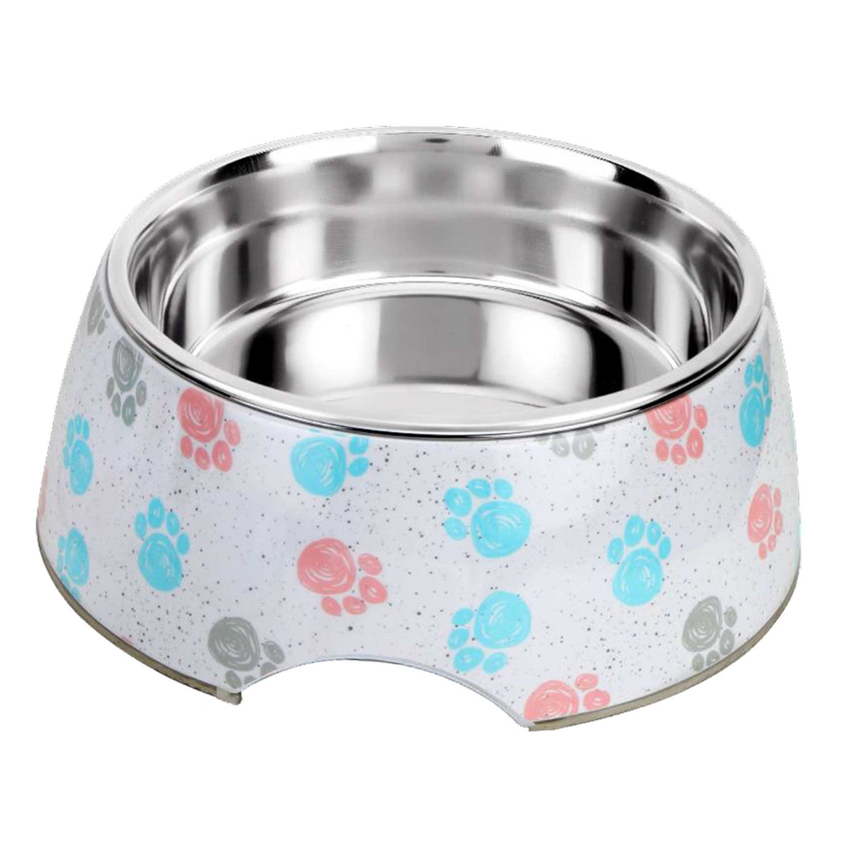 Retro Inspired Food Water Bowl, No-Skid Base