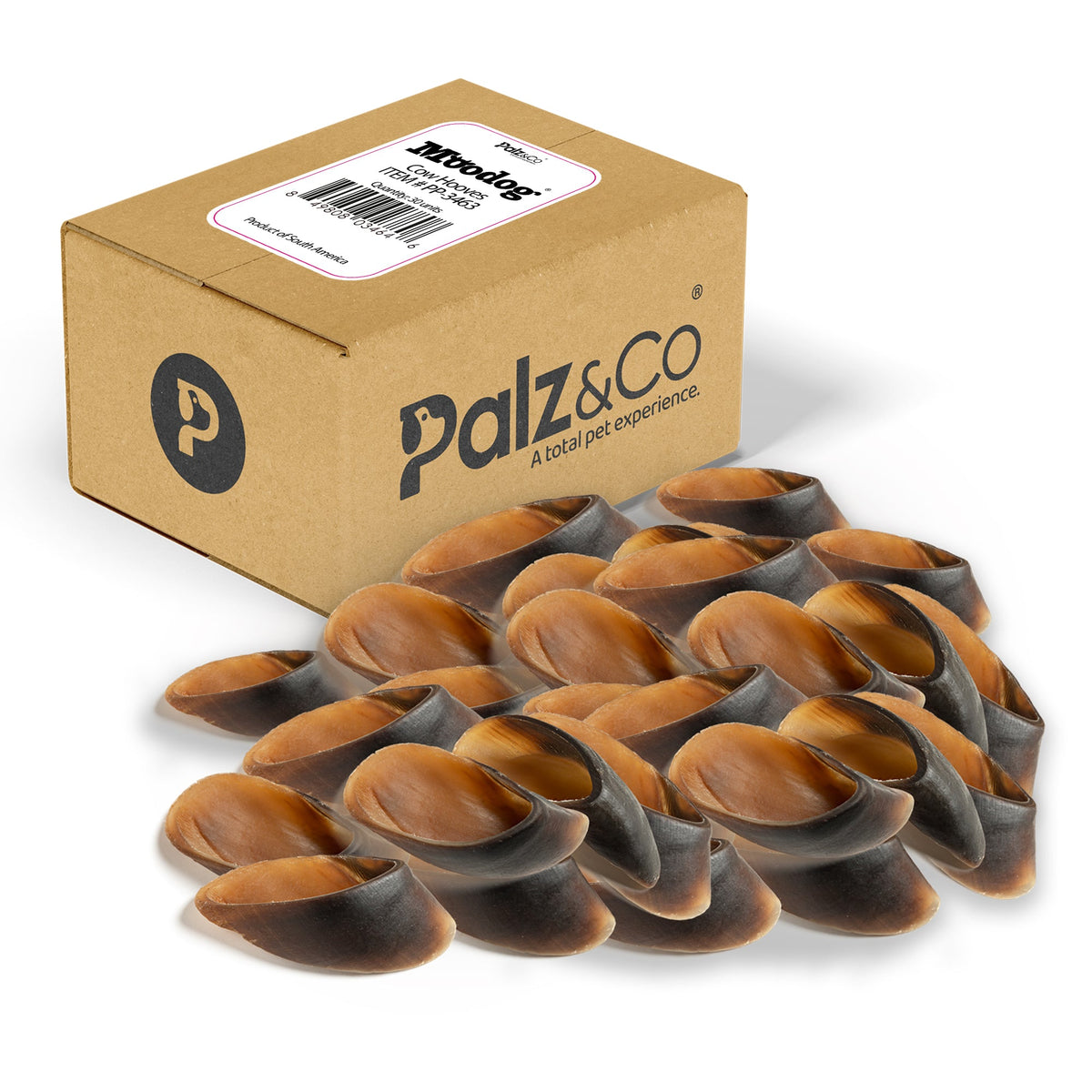 Moodog Beef Cow Hooves - Pack of 30