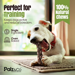 Moodog Braided Beef Gullet, 8" 2 Pack