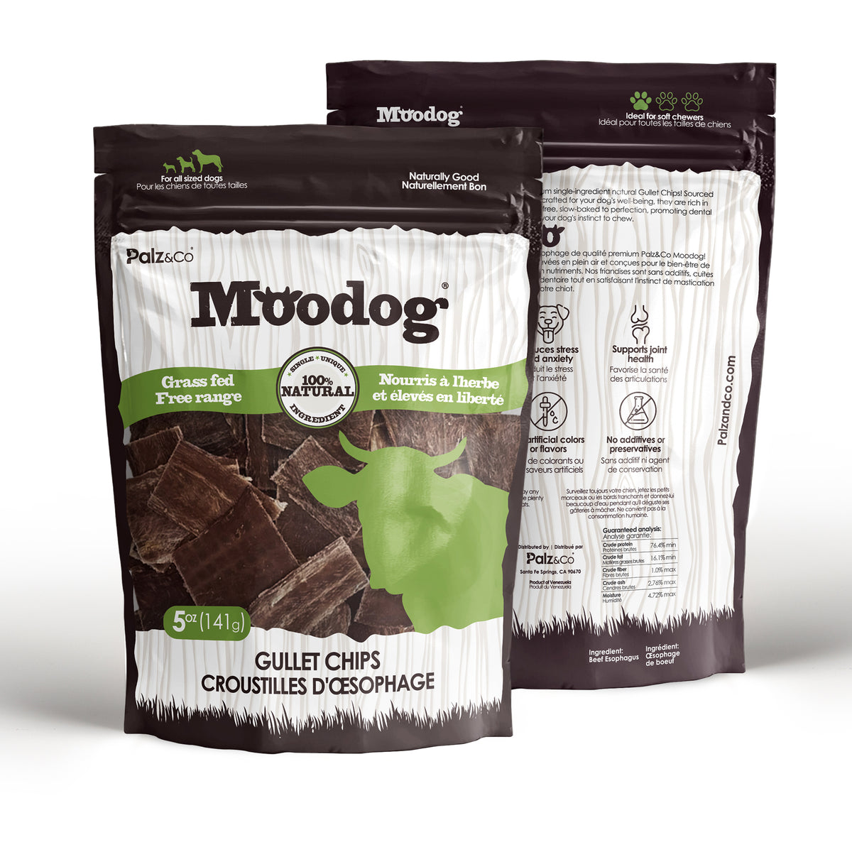 Moodog Beef Gullet Chips, 5 oz