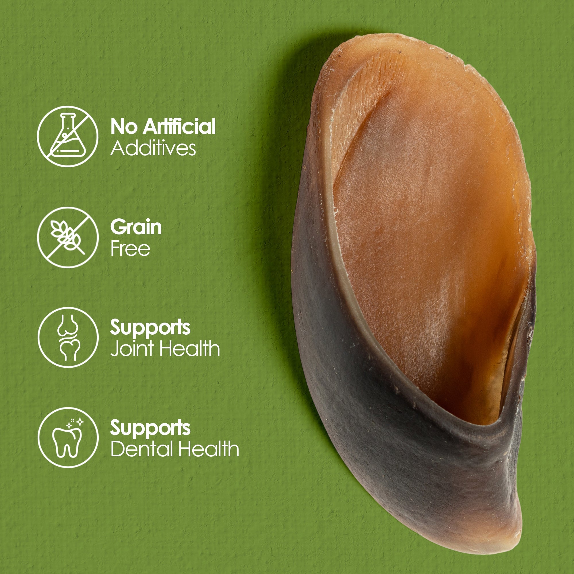 Moodog Beef Cow Hooves - Pack of 30