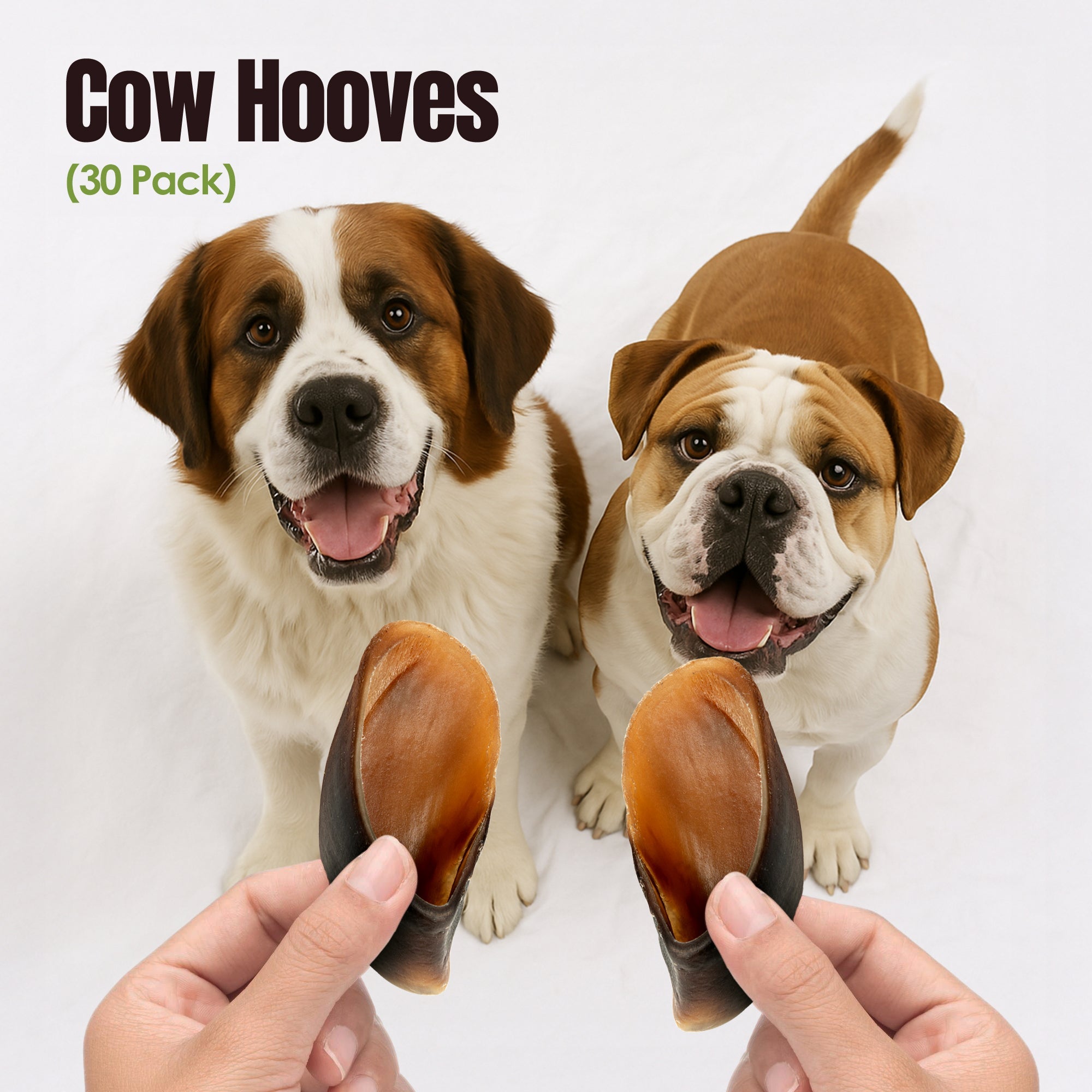 Moodog Beef Cow Hooves - Pack of 30