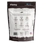 Back view of a Fishdog pet food package with text and branding.