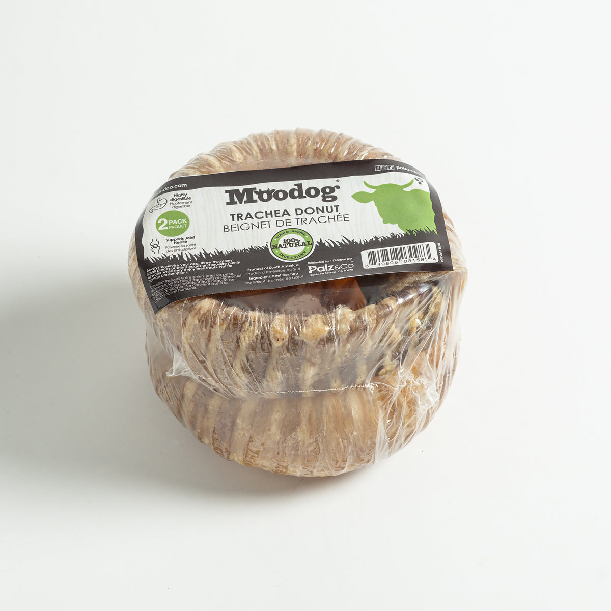 Moodog Beef Trachea Donut - Pack of 2