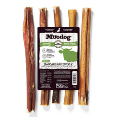 Moodog Beef Standard Bully Sticks 6" & 12" - Pack of 25
