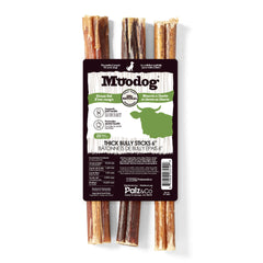 Moodog Beef Thick Bully Sticks 6" & 12", Pack of 25