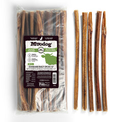 Moodog Standard Bully Sticks, 25 Pack