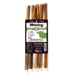 Moodog Beef Thick Bully Sticks 6-12"- Pack of 25