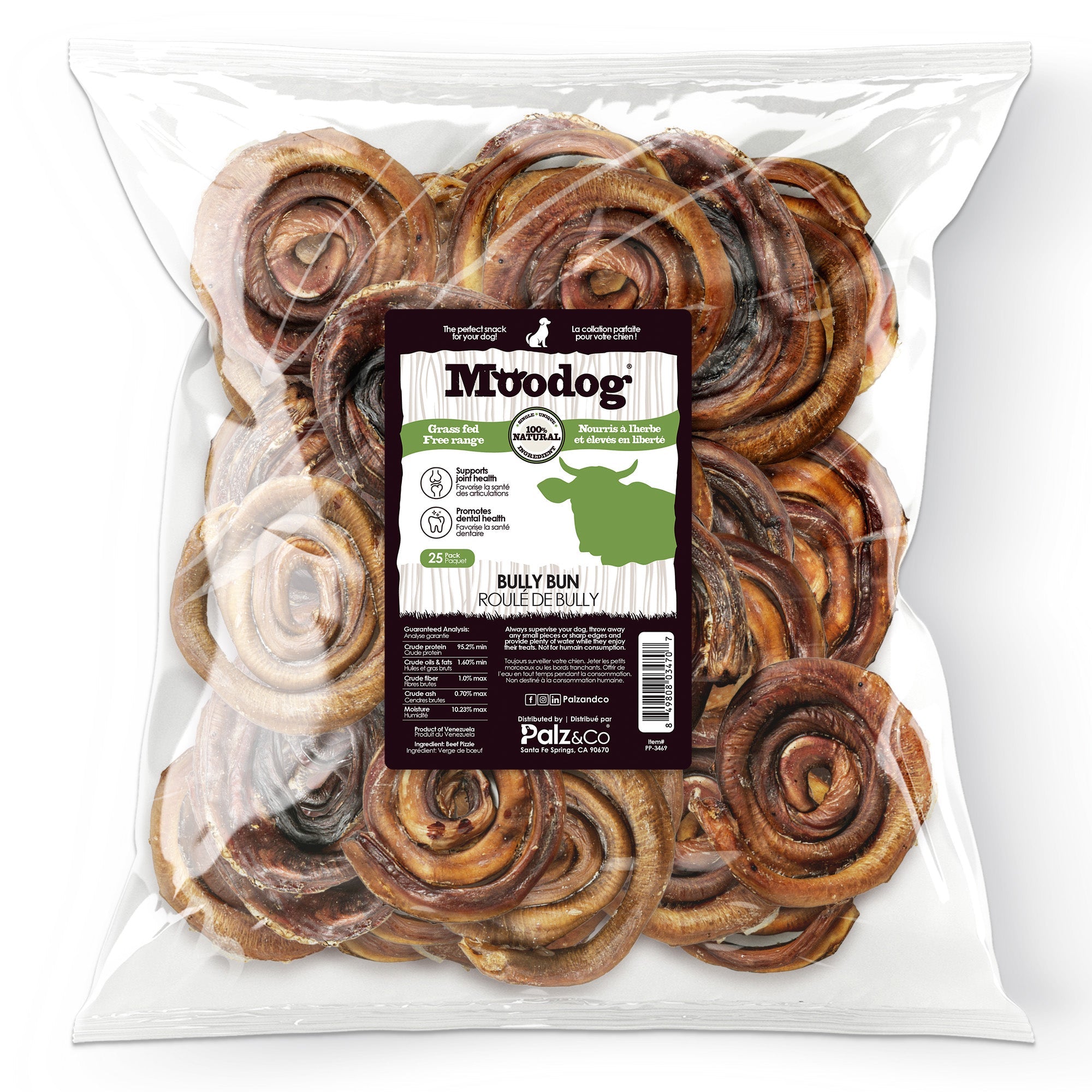 Moodog Beef Bully Bun Caps - Pack of 25