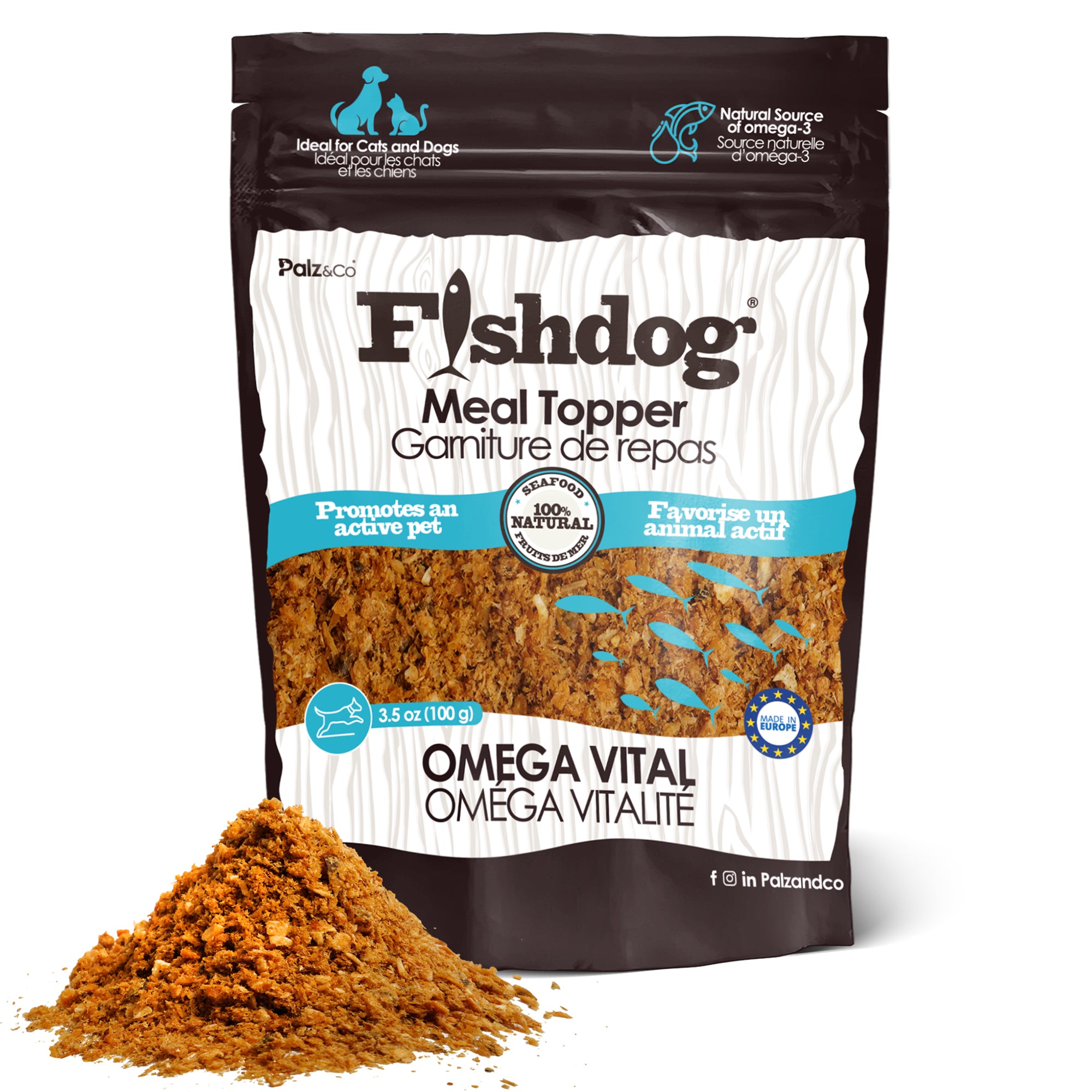 Fishdog Meal Topper for Dogs & Cat - 3.5 oz (100g)