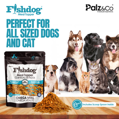 Fishdog Meal Topper for Dogs & Cats – Natural Seafood-Based Food Topper in 100g – By Palz&Co