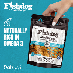 Fishdog Meal Topper for Dogs & Cats – Natural Seafood-Based Food Topper in 100g – By Palz&Co