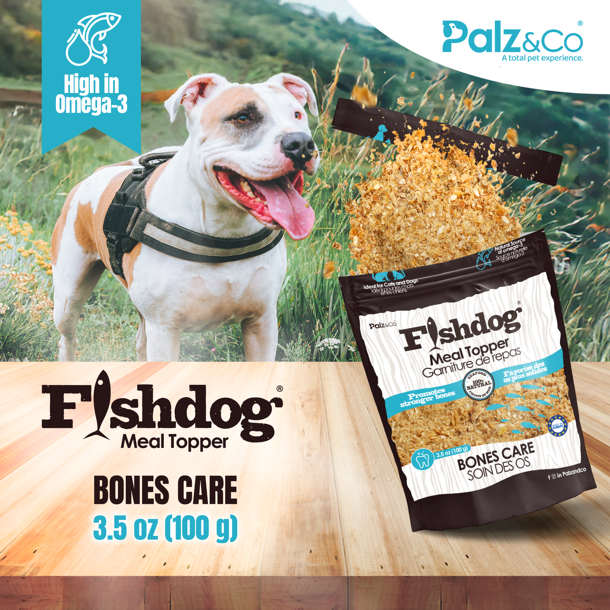 Fishdog Meal Topper for Dogs & Cat - 3.5 oz (100g)