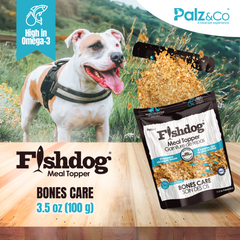 Fishdog Meal Topper for Dogs & Cats – Natural Seafood-Based Food Topper in 100g – By Palz&Co
