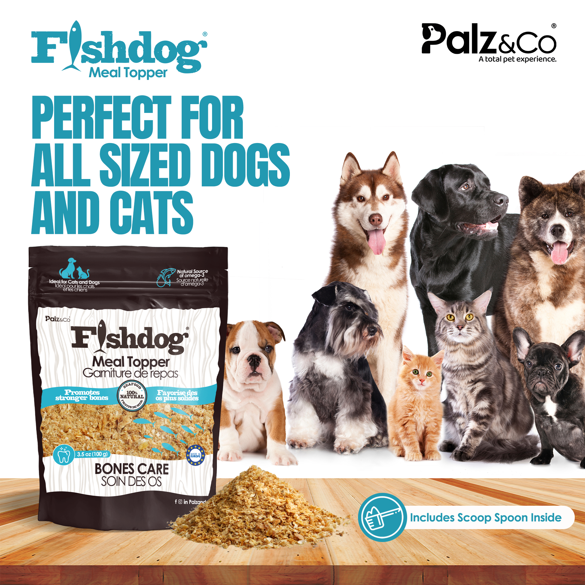 Fishdog Meal Topper for Dogs & Cat - 3.5 oz (100g)