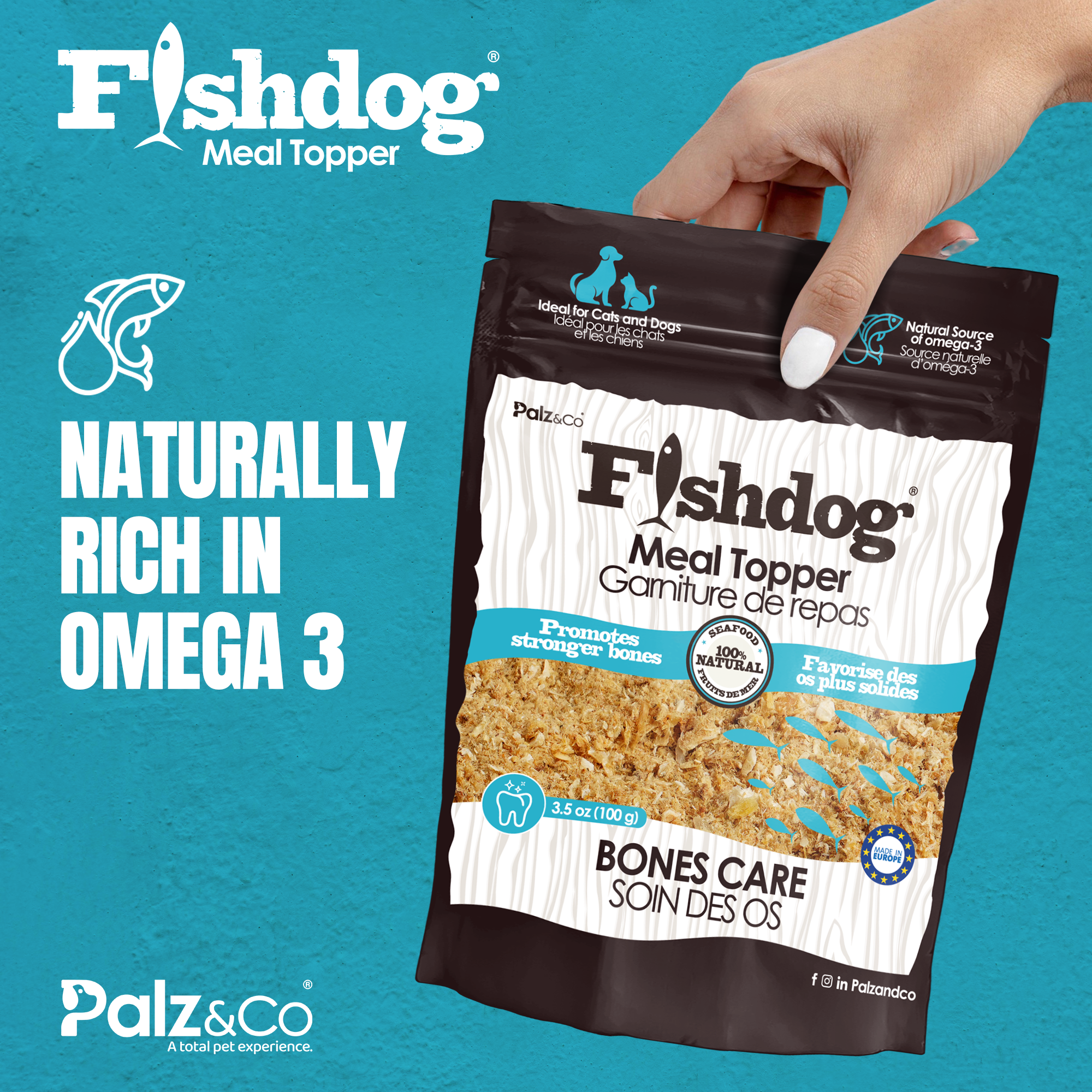 Fishdog Meal Topper for Dogs & Cat - 3.5 oz (100g)