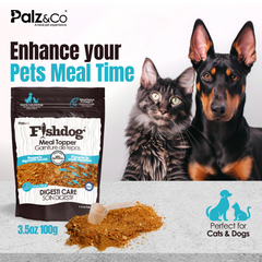 Fishdog Meal Topper for Dogs & Cats, 100g