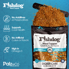 Fishdog Meal Topper for Dogs & Cats – Natural Seafood-Based Food Topper in 100g – By Palz&Co