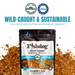 Fishdog Meal Topper for Dogs & Cats – Natural Seafood-Based Food Topper in 100g – By Palz&Co