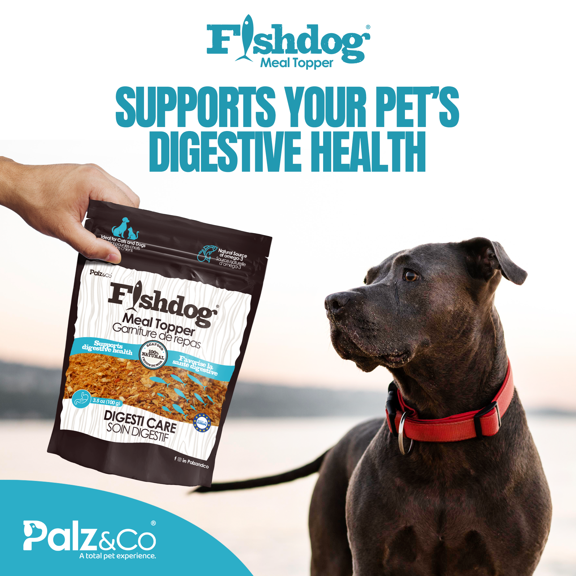 Fishdog Meal Topper for Dogs & Cat - 3.5 oz (100g)
