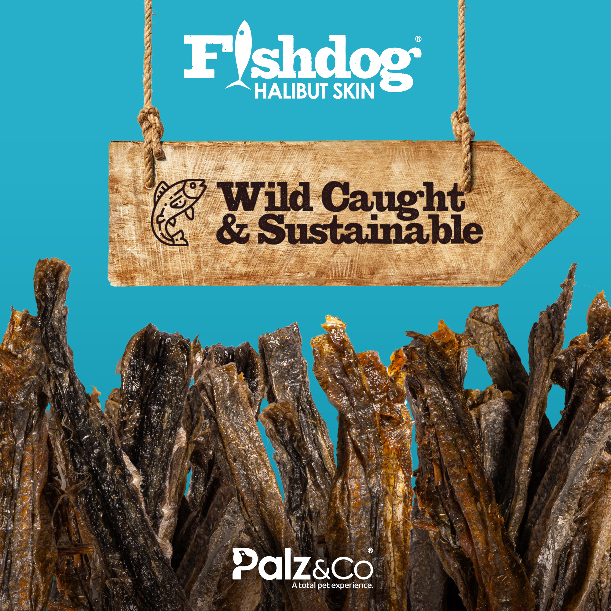 Fishdog Halibut Skin - 2.5 oz (70g)