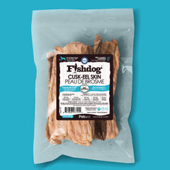 Fishdog Cusk-Eel Skin Dog Treats – Wild-Caught, Omega-3 Rich Fish Skin Chews – Natural, Single-Ingredient, Crunchy Dog Snack – 2.5 oz (70g) by Palz&Co