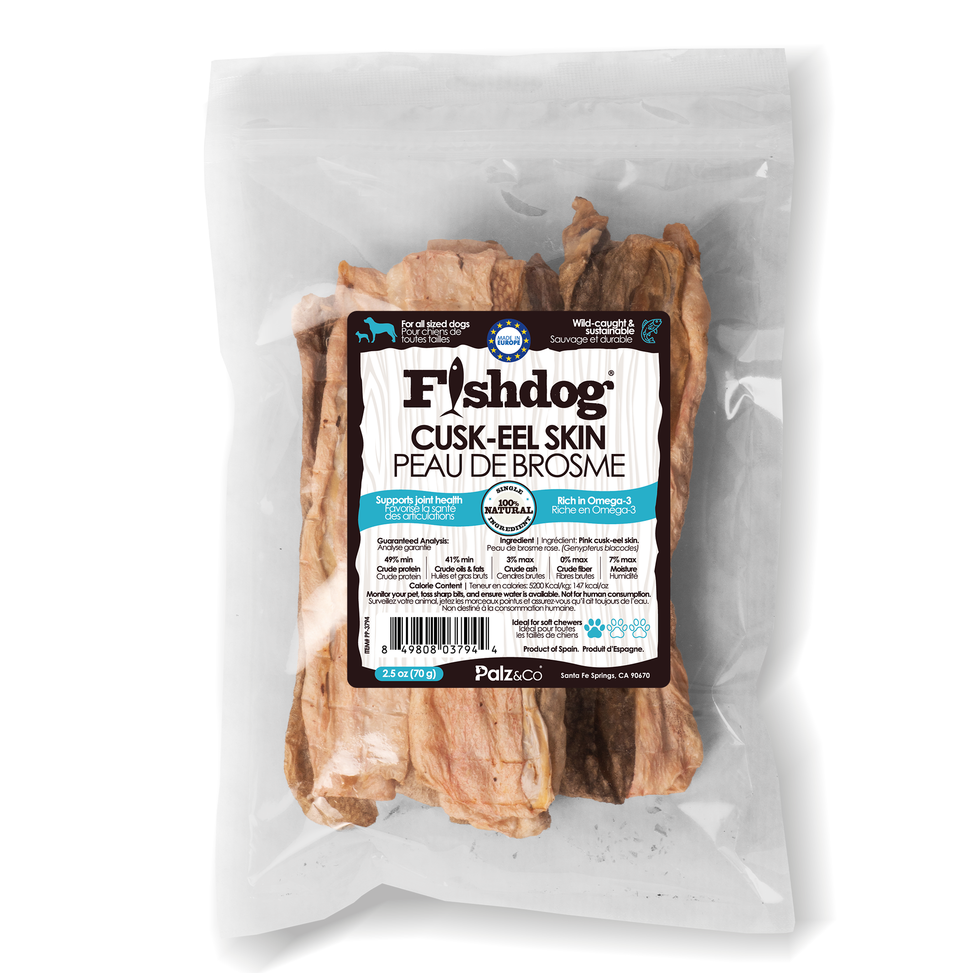 Fishdog Cusk-Eel Skin - 2.5 oz (70g)