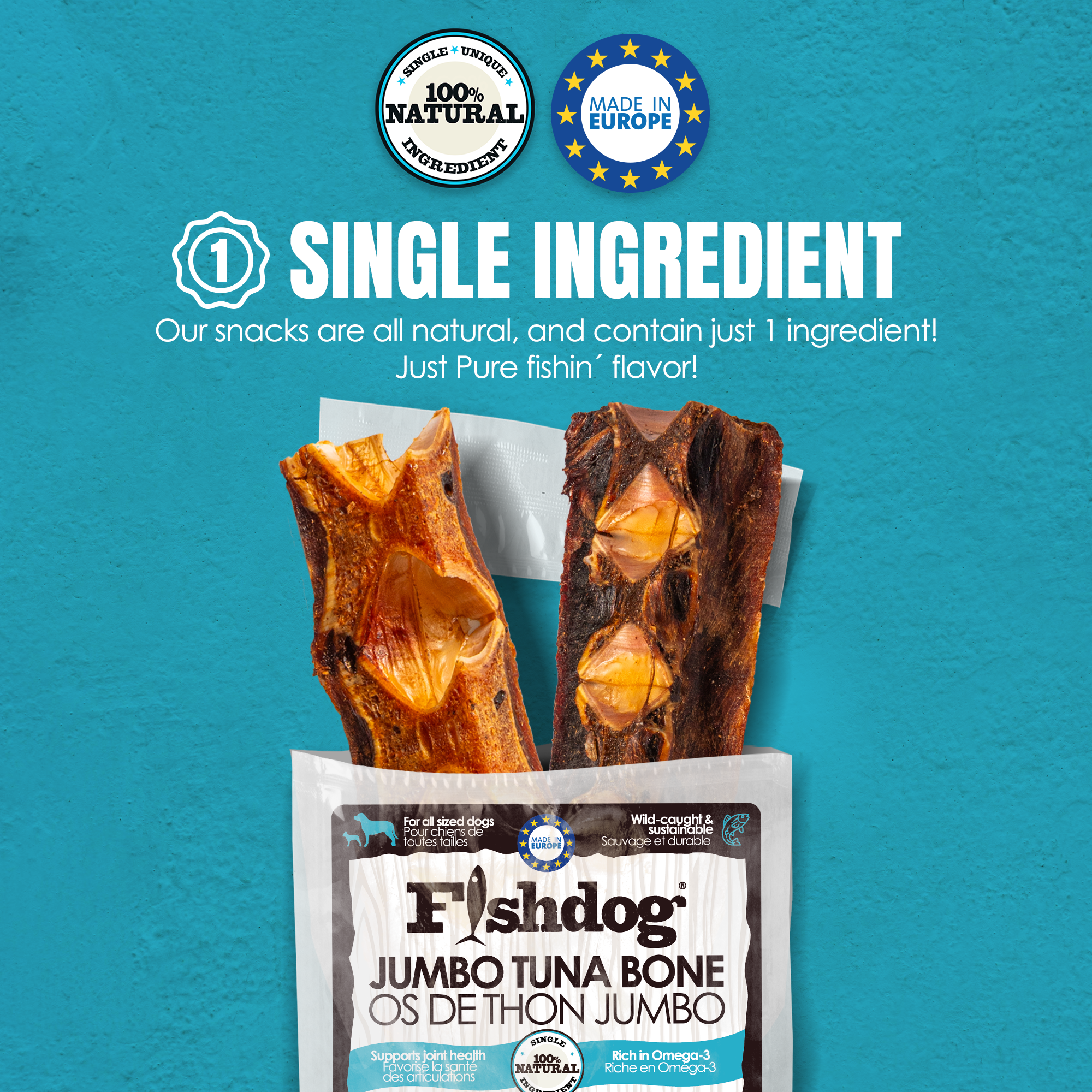 Fishdog Tuna Bones - 3.5 oz (100g)