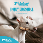 Fishdog Seafood Medley 2.5 oz - Natural Salmon Skin , Cod Skin, Halibut Skin, Sardine, Anchovy & Tuna Bones