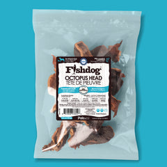 Fishdog Octopus Head Dog Treats – Natural Wild-Caught Octopus – High in Omega-3 – Supports Joint Health – 3.5 oz (100g) by Palz&Co