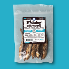 Fishdog Crispy Sprats Dog Treats – Whole Wild-Caught Fish Snacks for Dogs – All-Natural, Omega-3 Rich, Single Ingredient – 2.5 oz (70g) by Palz&Co