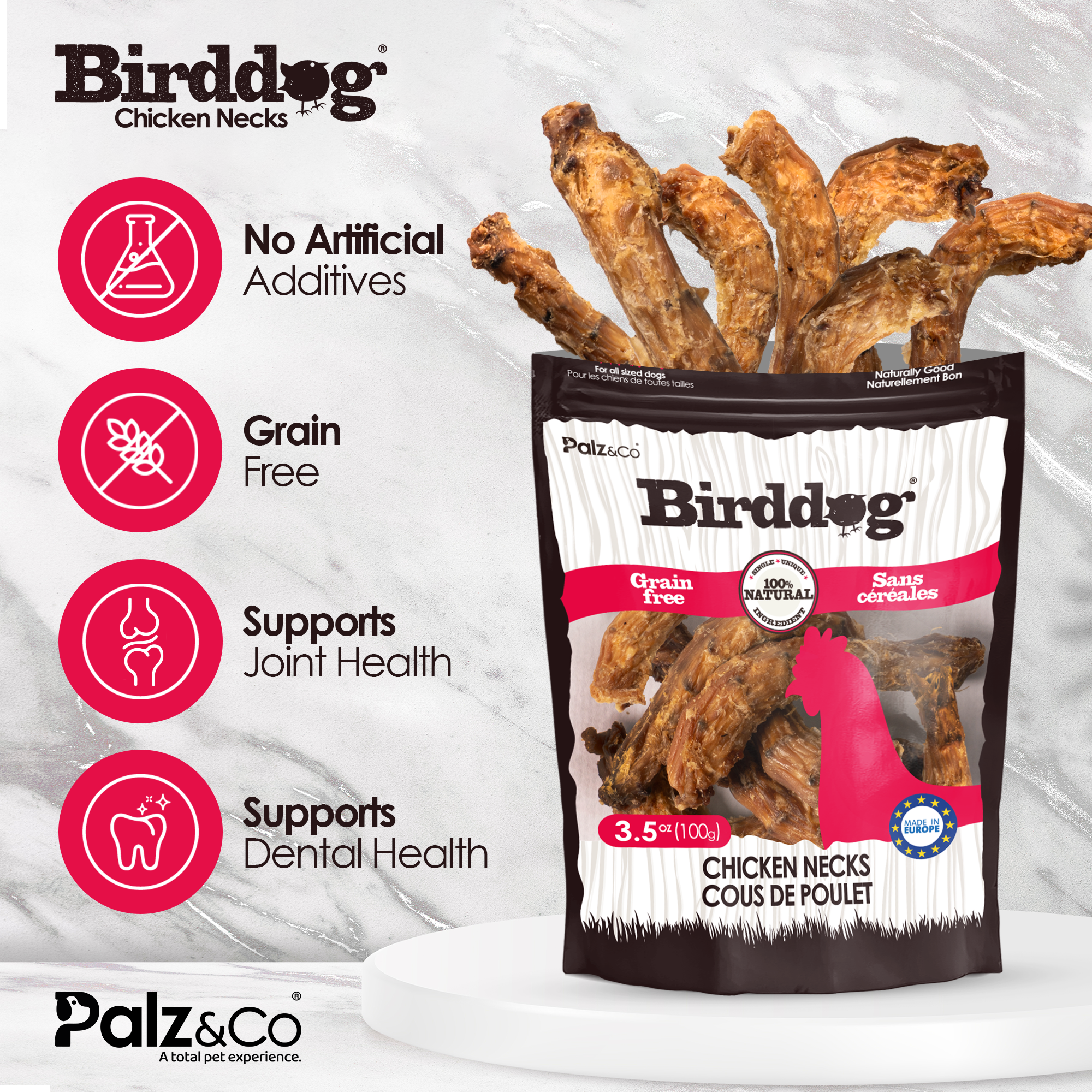 Birddog Chicken Necks - 3.5 oz (100g)