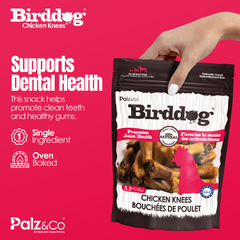 Birddog Chicken Knees Dog Treats – 100% Natural, Grain-Free, Joint Support – Crunchy Bone Chews for Dogs – 3.5 oz (100g)