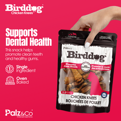 Birddog Chicken Knees Dog Treats – 100% Natural, Grain-Free, Joint Support – Crunchy Bone Chews for Dogs – 3.5 oz (100g)