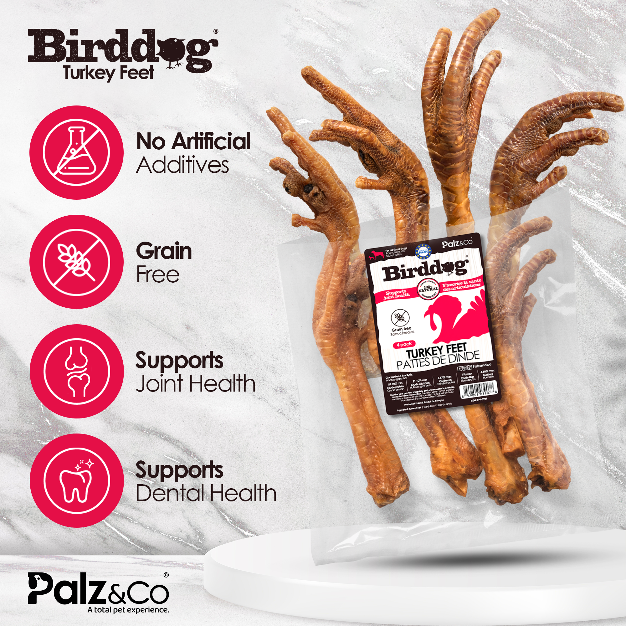 Birddog Turkey Feet - 4 Pack