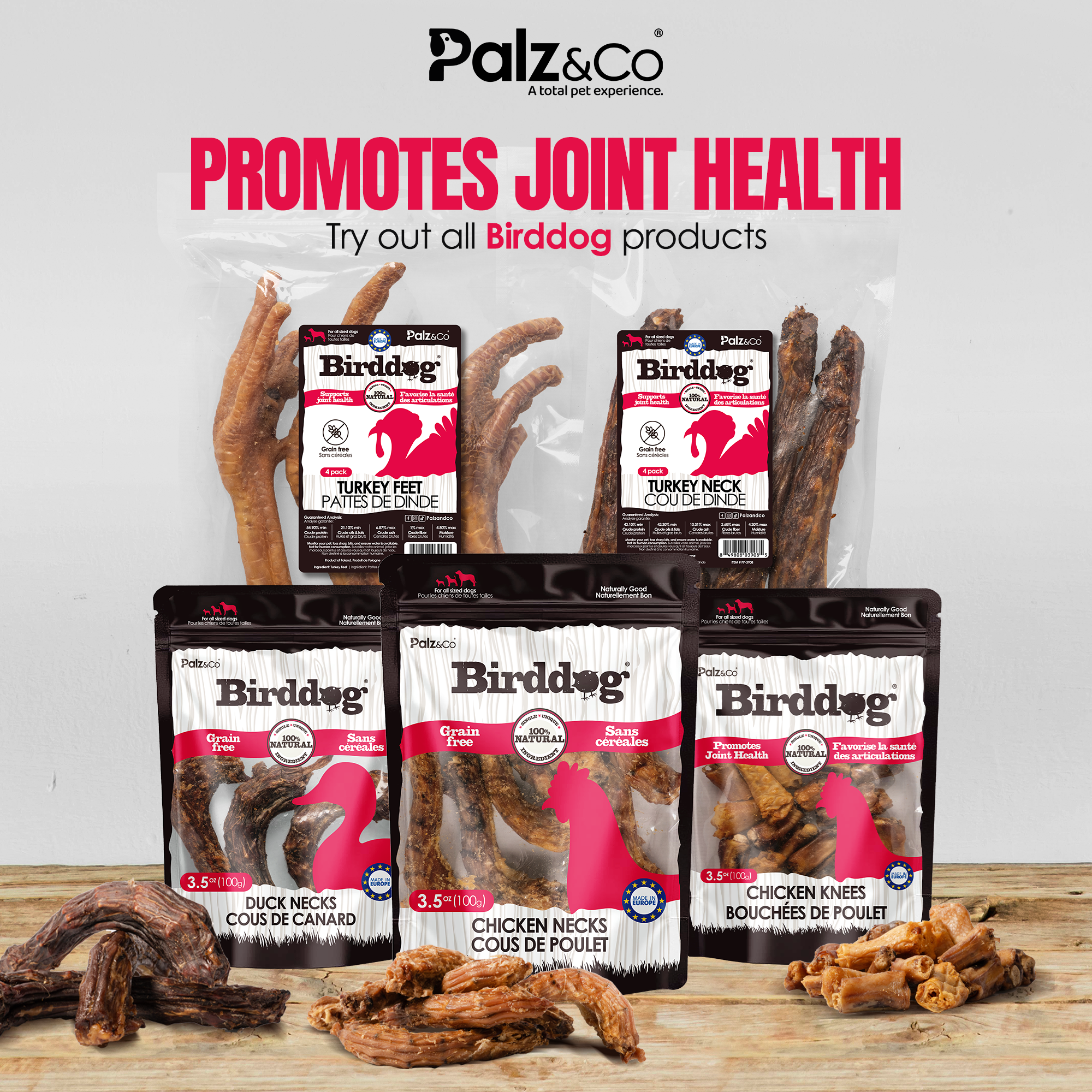 Birddog Turkey Necks - Pack of 4