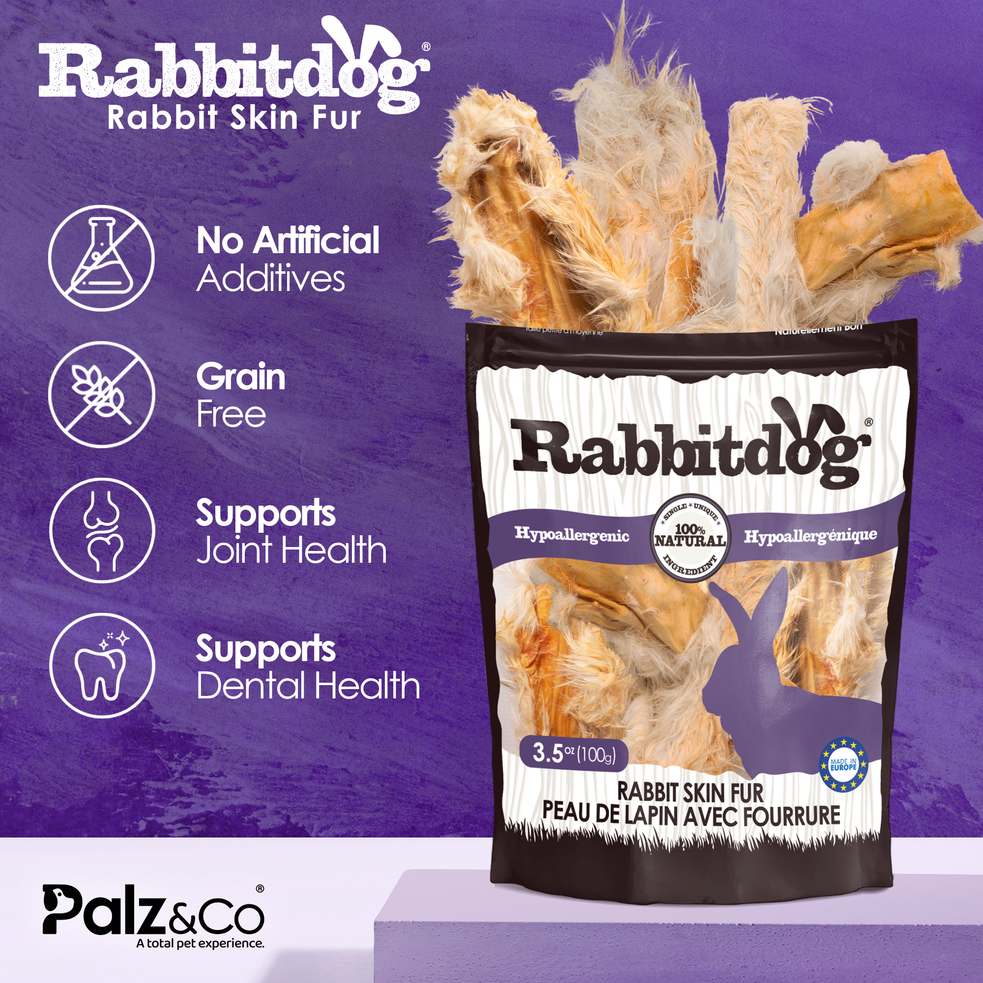 Rabbitdog Rabbit Skins - 3.5 oz (100g)