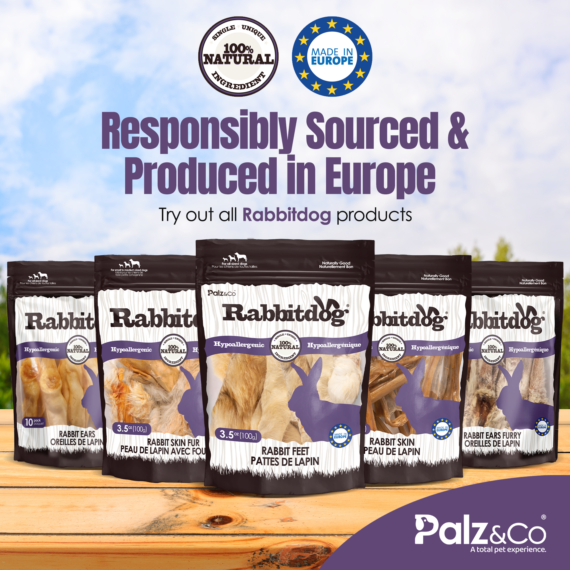 Rabbitdog Rabbit Skins - 3.5 oz (100g)