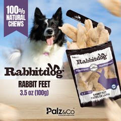 Rabbitdog Rabbir Feet with Fur 100g