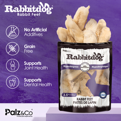 Rabbitdog Rabbir Feet with Fur 100g