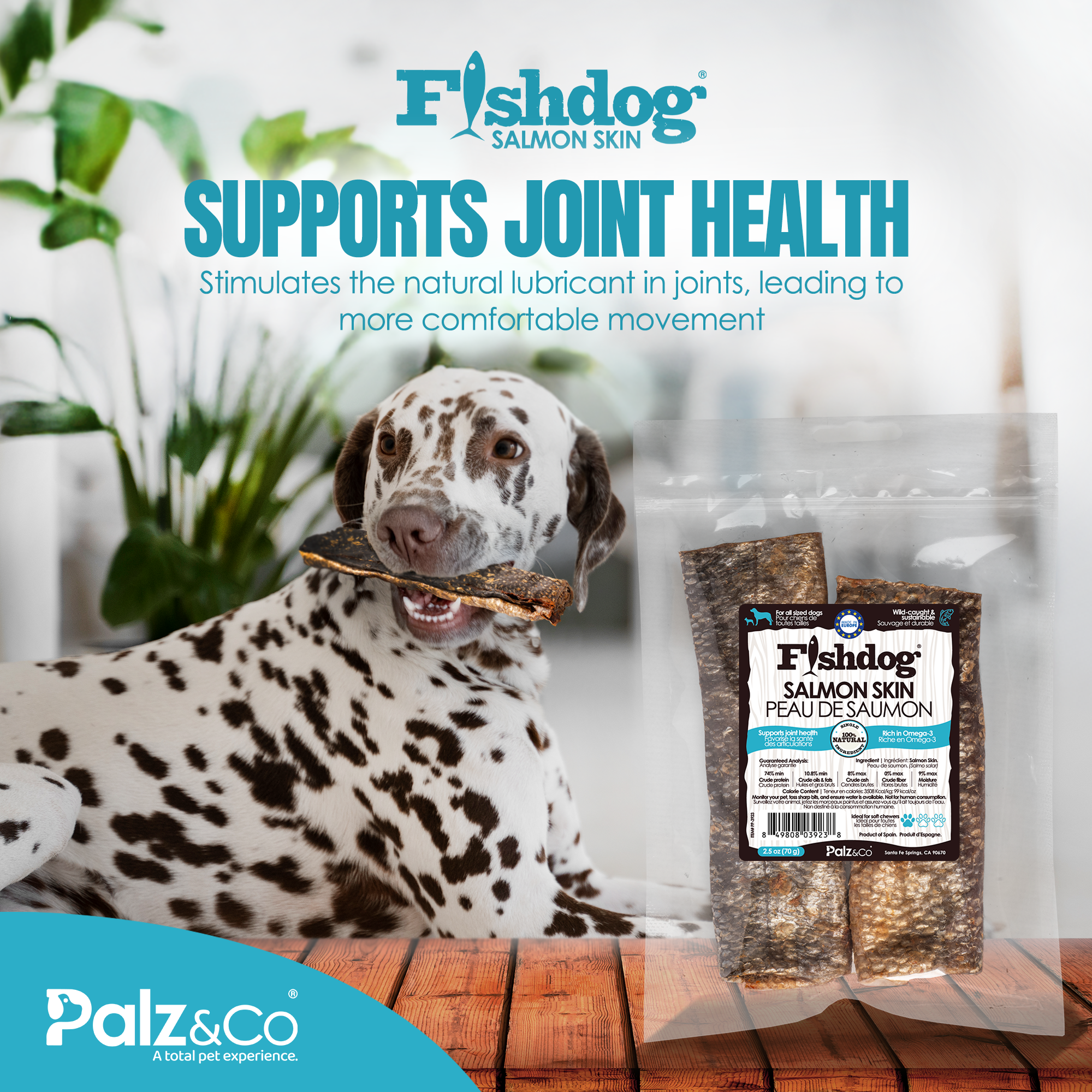 Fishdog Salmon Skin - 2.5 oz (70g)