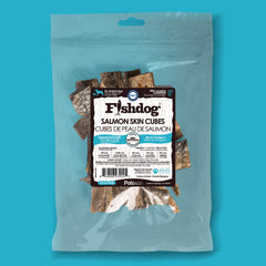 Fishdog Salmon Skin Cubes - 2.5 oz (70g)